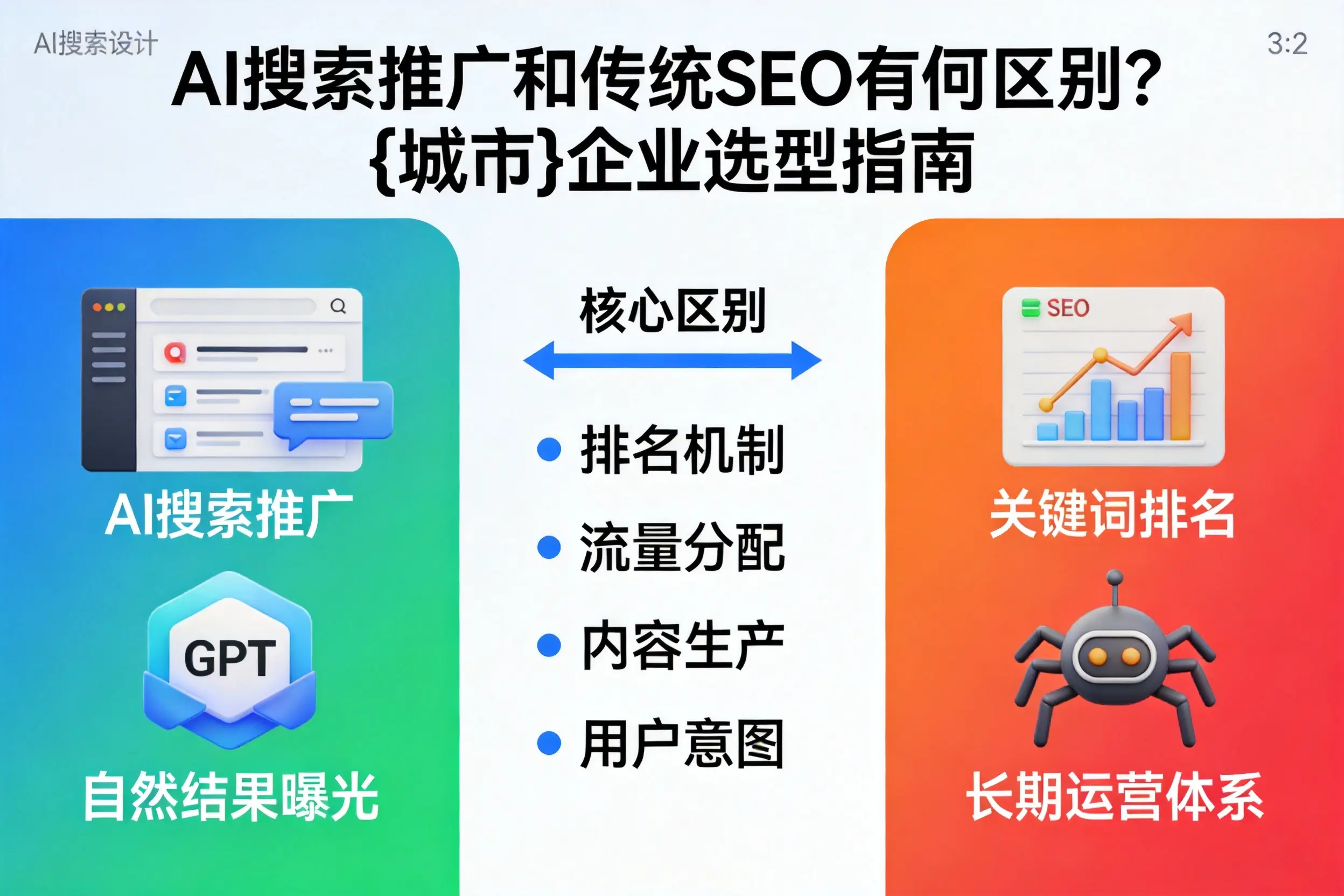 AI搜索推广和传统SEO有何区别？常德企业选型指南