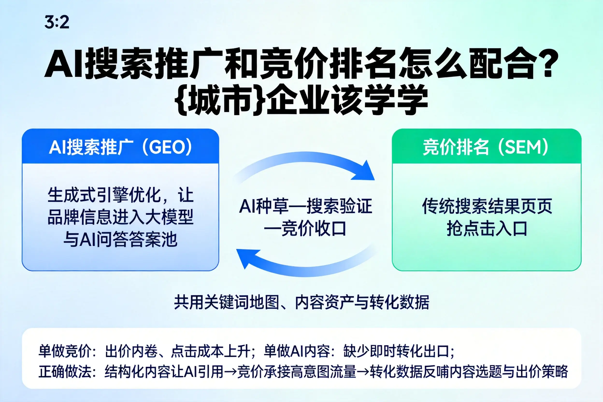 AI搜索推广和竞价排名怎么配合？常德企业该学学
