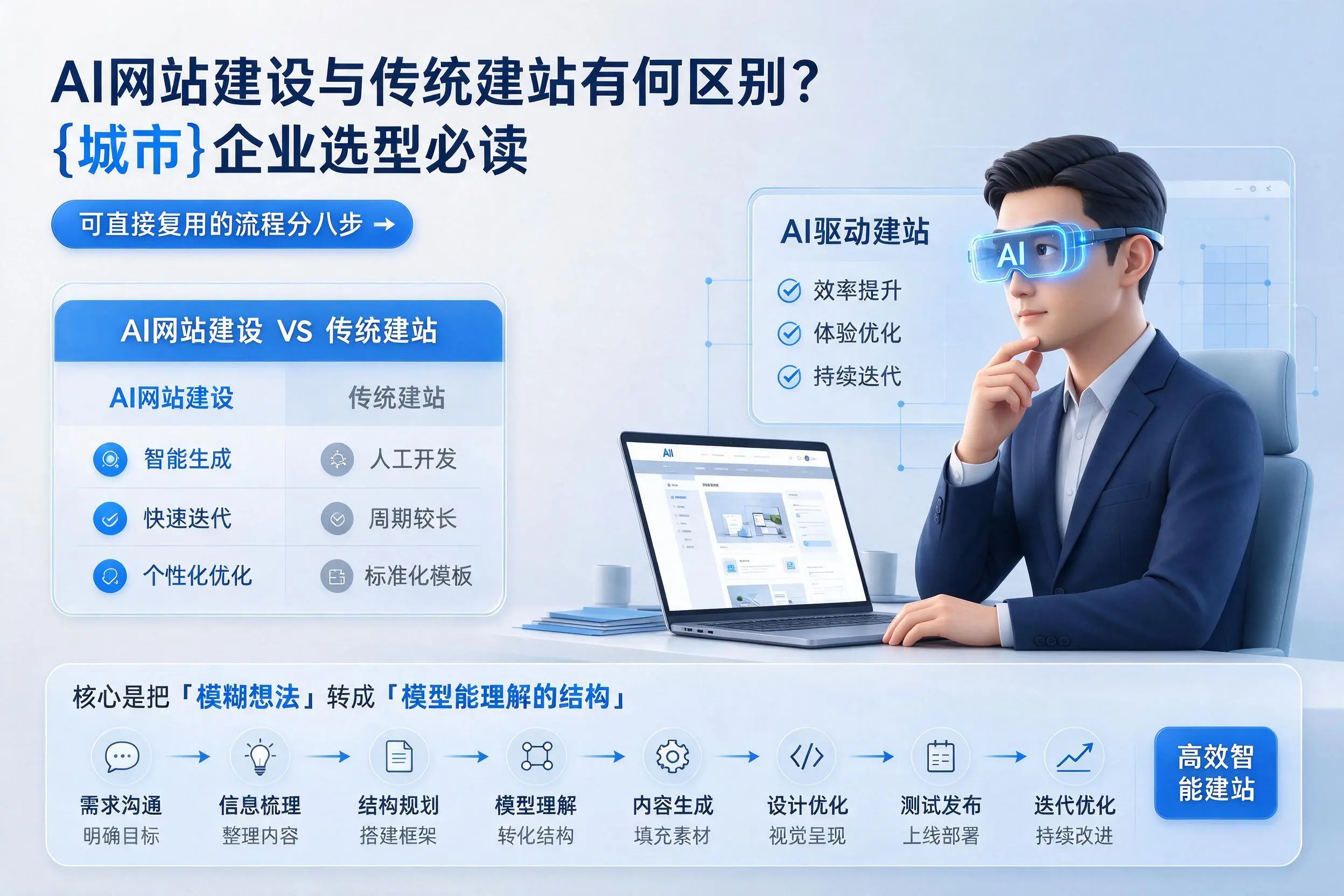 AI网站建设与传统建站有何区别?常德企业选型必读