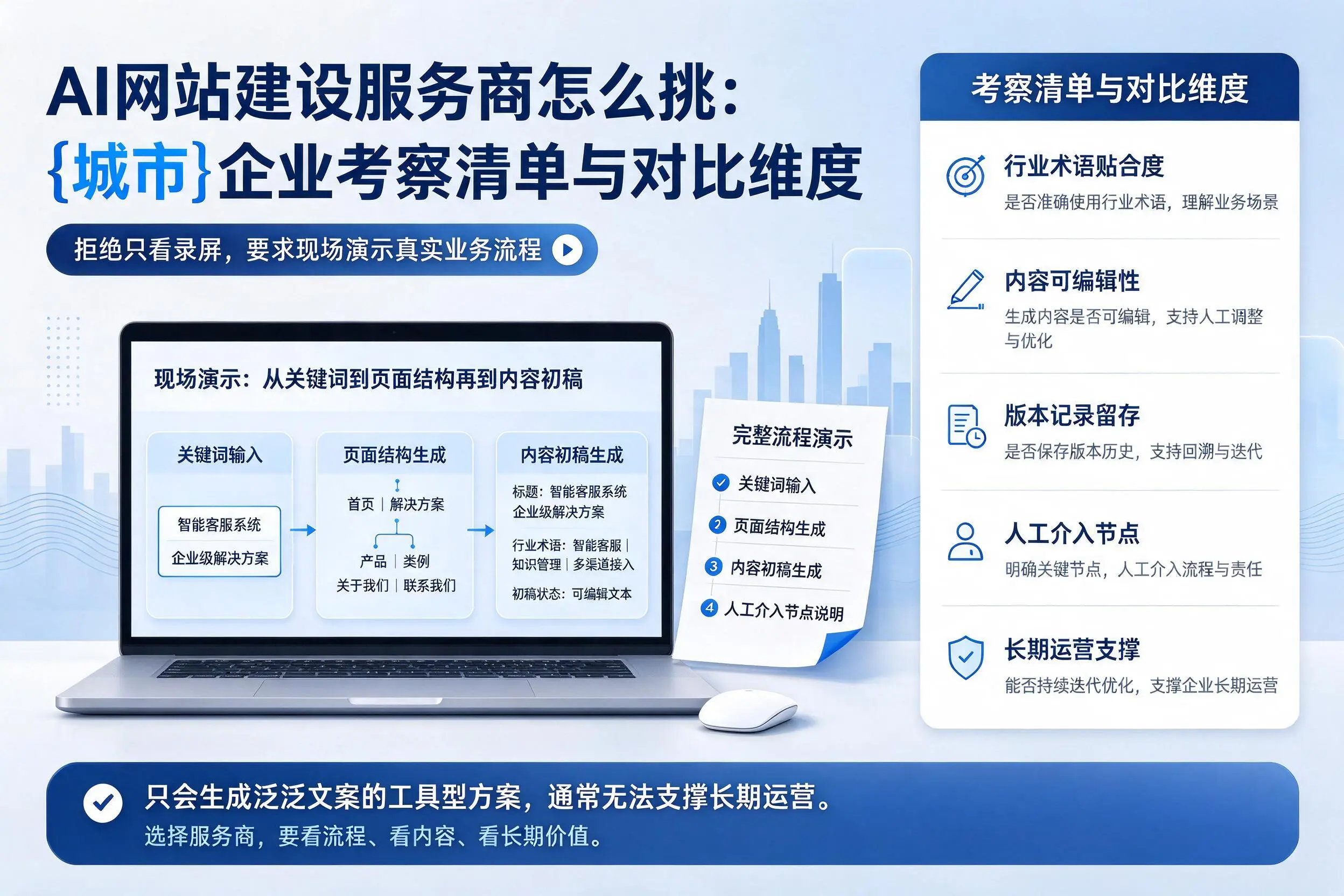 AI网站建设服务商怎么挑：常德企业考察清单与对比维度