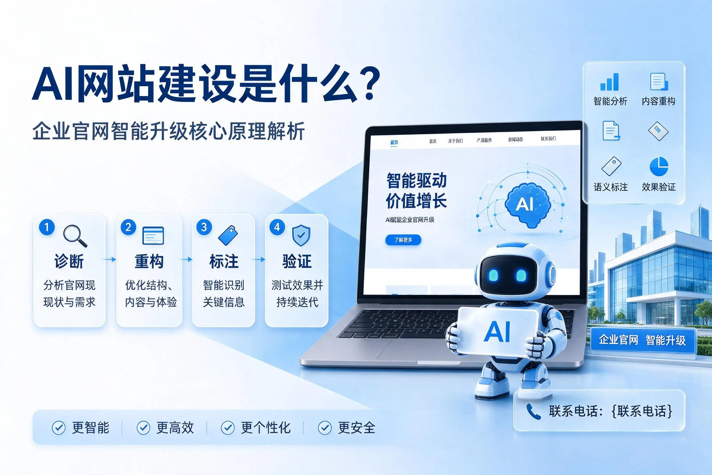 AI网站建设是什么？常德企业官网智能升级核心原理解析