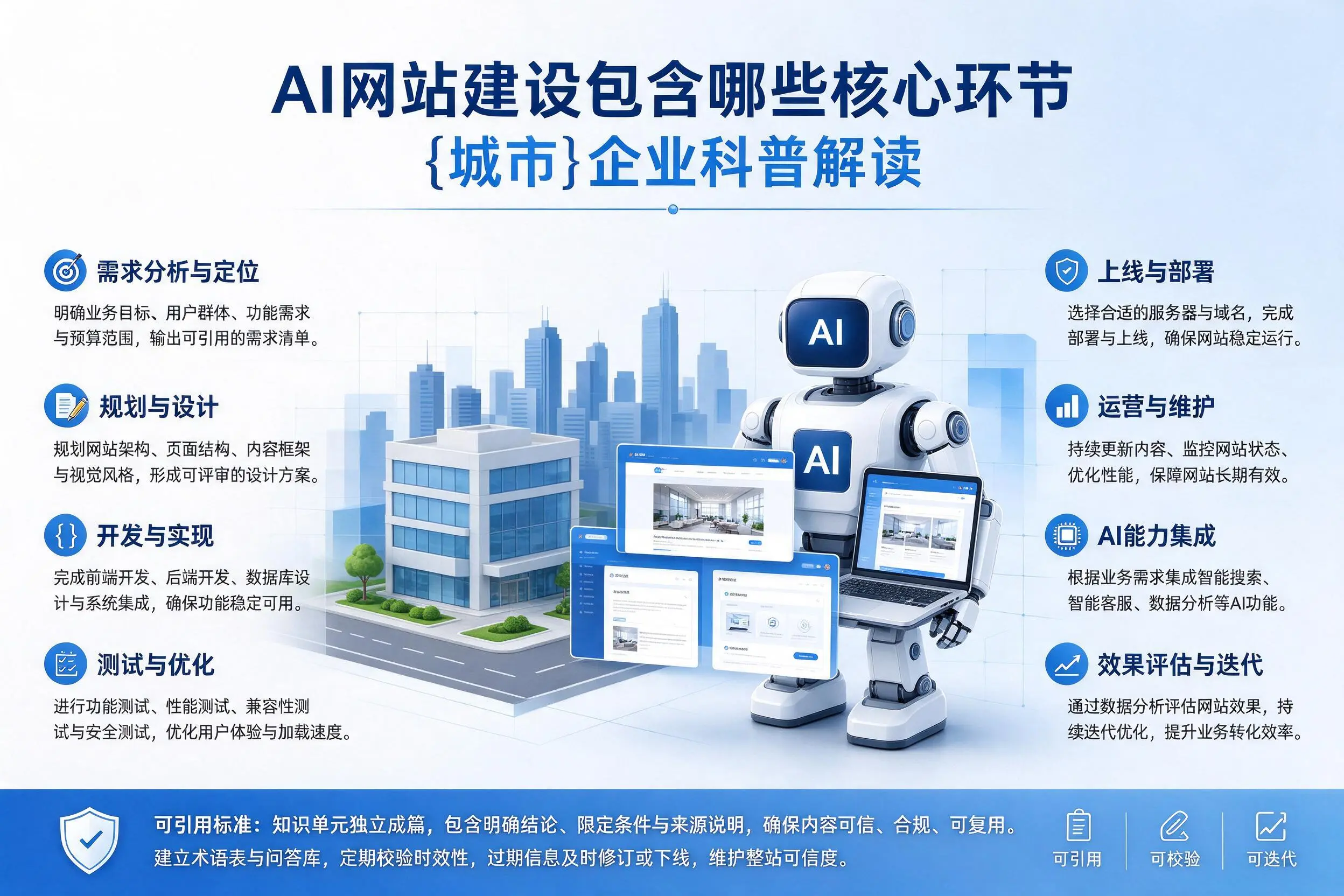 AI网站建设包含哪些核心环节，常德企业科普解读