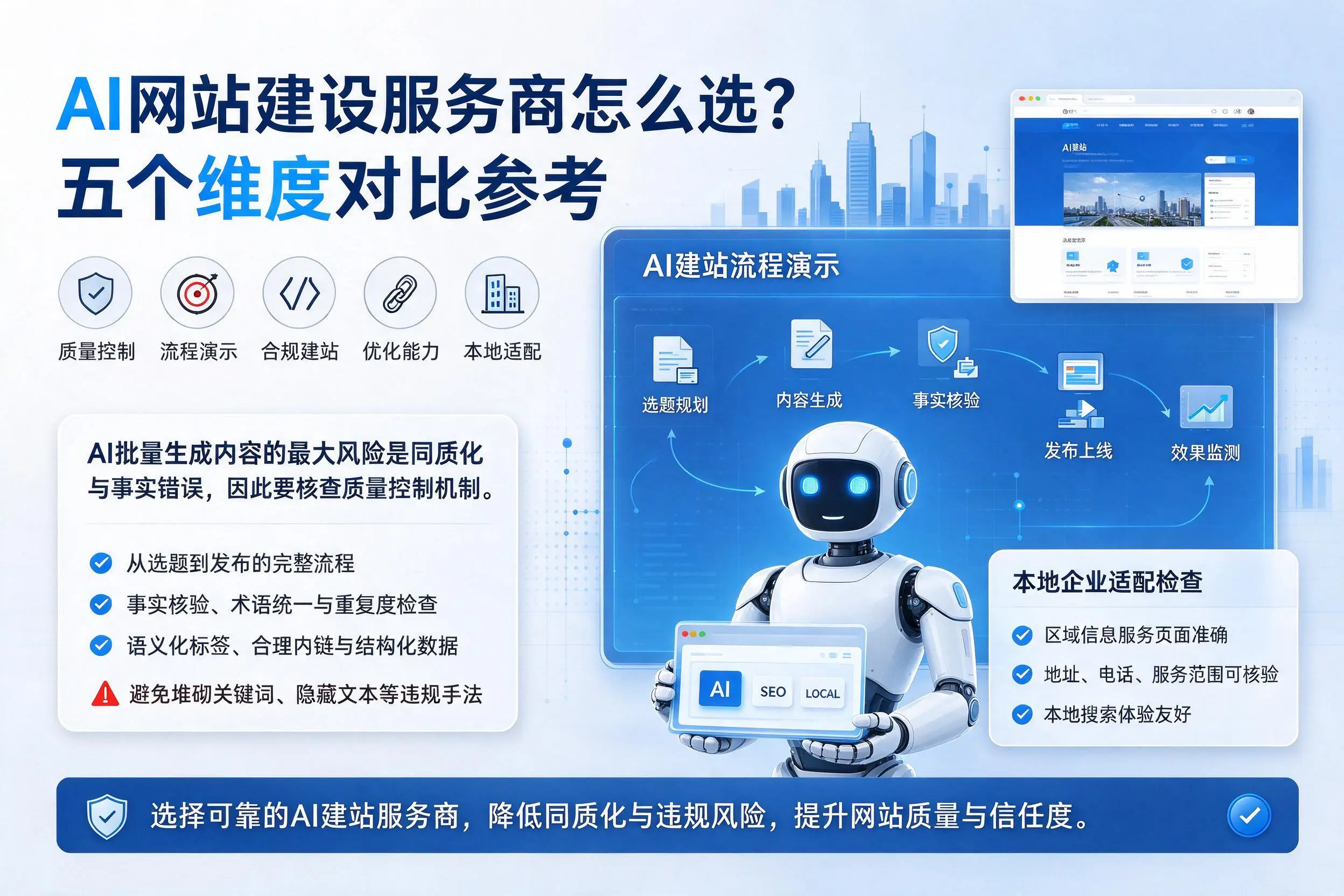 常德AI网站建设服务商怎么选？五个维度对比参考