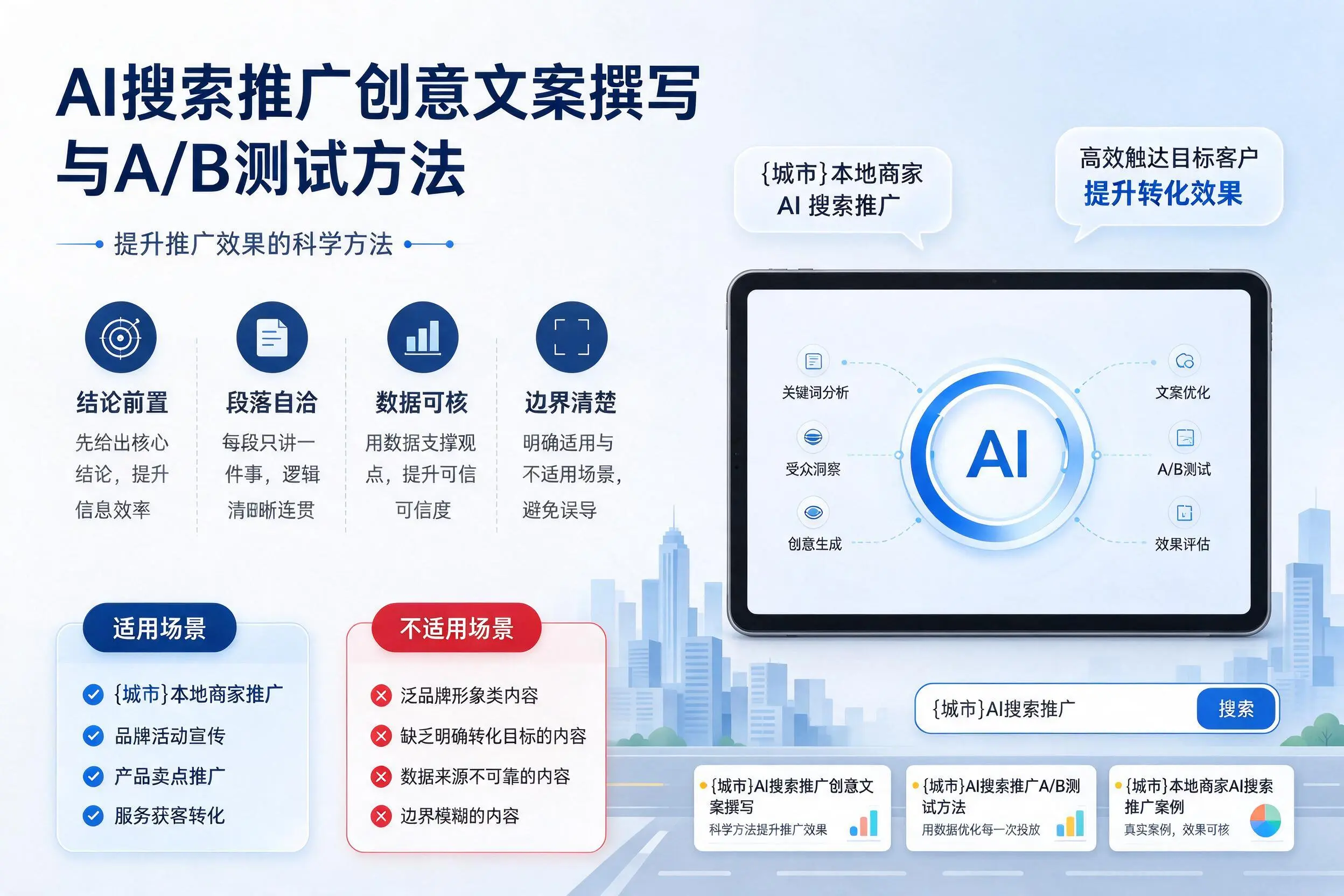 常德AI搜索推广创意文案撰写与A/B测试方法